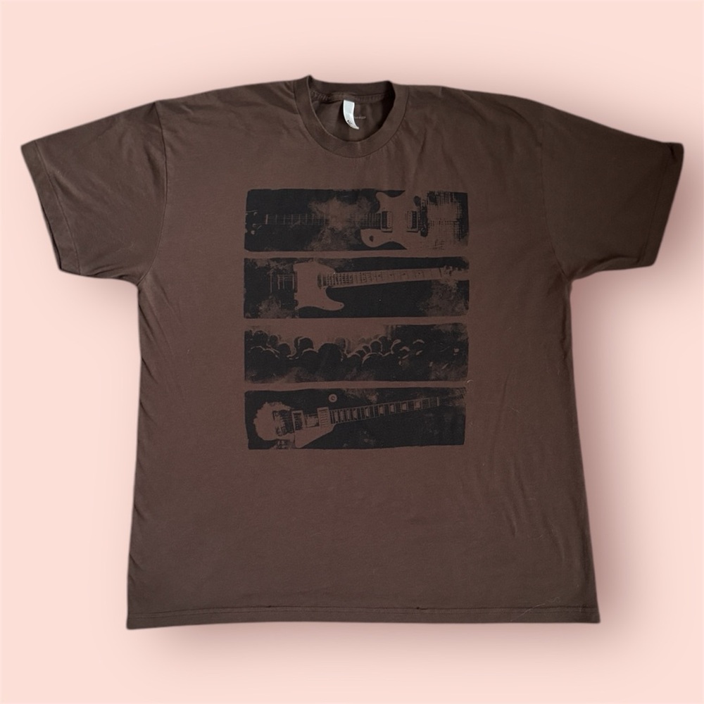 Brown Graphic Men's T-Shirt American Apparel